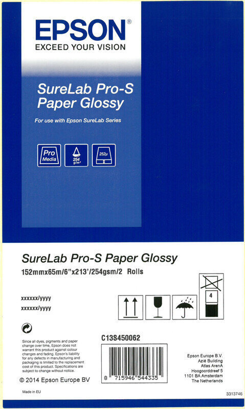 Foto popierius Epson SureLab Pro-S C13S450062BP Glossy hinta ja tiedot | Vihkot, muistikirjat ja paperit | hobbyhall.fi