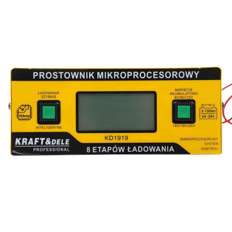 Mikroprosessorin akkulaturi, 6-24V, 10A hinta ja tiedot | Auton akkulaturit | hobbyhall.fi