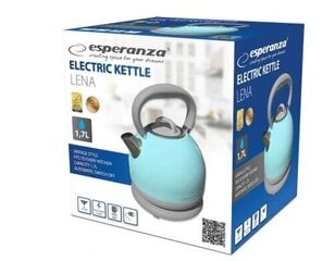 Vedenkeitin Esperanza LENA 2200 W, sininen, 1.7 hinta ja tiedot | Vedenkeittimet | hobbyhall.fi