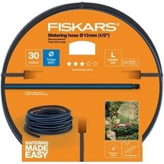 Puutarhaletku Fiskars Q3, 13mm (1/2 '') 30 m hinta ja tiedot | Puutarhaletkut, kastelukannut ja muut kastelutarvikkeet | hobbyhall.fi