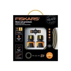 Kasteluletkusarja Fiskars Premium, 9 mm, 15 m hinta ja tiedot | Puutarhaletkut, kastelukannut ja muut kastelutarvikkeet | hobbyhall.fi