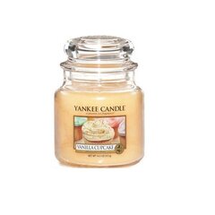 Yankee Candle Vanilla Cupcake tuoksukynttilä 411 g hinta ja tiedot | Kynttilät ja kynttilänjalat | hobbyhall.fi