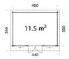 Vierasmaja Liisa 11,5 m² hinta ja tiedot | Piharakennukset | hobbyhall.fi