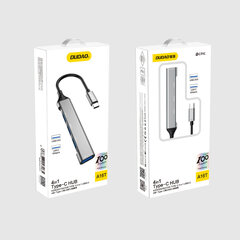 Dudao HUB 4in1 USB-C - 4x USB-A, 3 x USB2.0 / USB3.0, 6,3 cm, A16T hinta ja tiedot | Adapterit | hobbyhall.fi