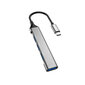 Dudao HUB 4in1 USB-C - 4x USB-A, 3 x USB2.0 / USB3.0, 6,3 cm, A16T hinta ja tiedot | Adapterit | hobbyhall.fi