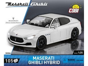 Konstruktorius Cobi Maserati Ghibli Hybrid, 1/35, 24566 hinta ja tiedot | LEGOT ja rakennuslelut | hobbyhall.fi