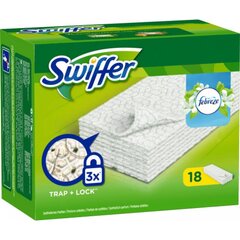 Swiffer tuoksuiset kuivapyyhkeet, täyttöpakkaus 18 kpl hinta ja tiedot | Siivoustarvikkeet | hobbyhall.fi