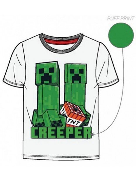 Minecraft TNT puuvillainen T-paita, valkoinen hinta ja tiedot | Poikien paidat | hobbyhall.fi