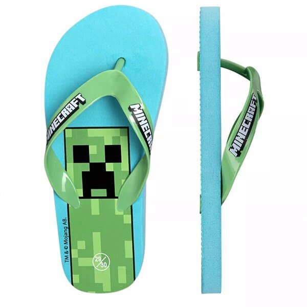 Minecraft-tossut lapsille Flip-Flop, eri värejä