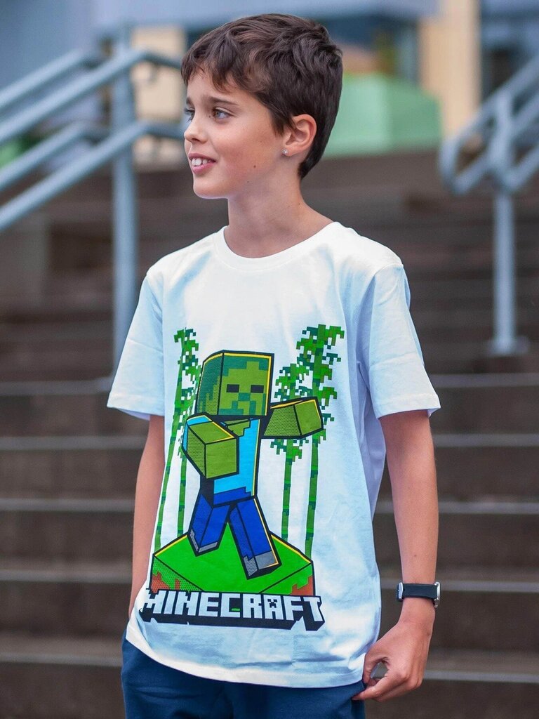 T-paita pojille Minecraft Zombie Jungle hinta ja tiedot | Poikien paidat | hobbyhall.fi