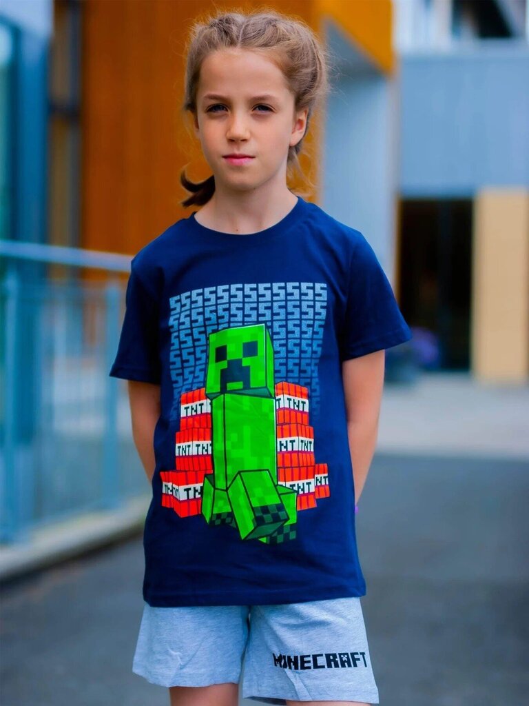 T-paita ja shortsit setti pojille Minecraft hinta ja tiedot | Poikien kokoasut ja setit | hobbyhall.fi