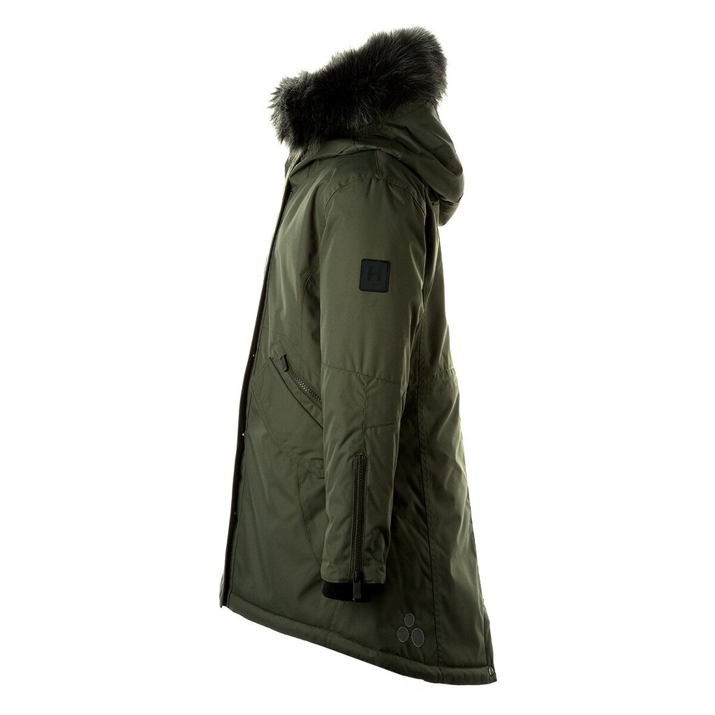 Huppa tüdrukute parka Vivian 200g 12490020*10057, oliiv hinta ja tiedot | Tyttöjen takit | hobbyhall.fi