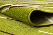 Rugsx Heat-Set Fryz Neli -matto, 90x1000 cm, vihreä hinta ja tiedot | Isot matot | hobbyhall.fi