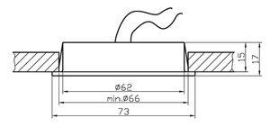 Upotettu valaisin 552207940 hinta ja tiedot | Upotettavat valaisimet ja LED-valaisimet | hobbyhall.fi