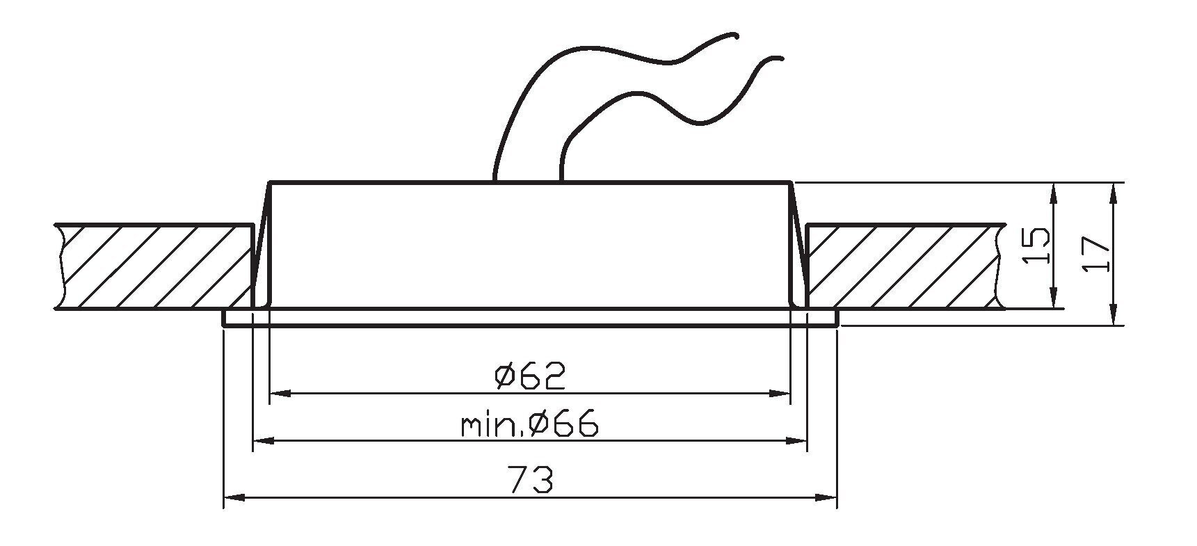 Upotettu valaisin 552207940 hinta ja tiedot | Upotettavat valaisimet ja LED-valaisimet | hobbyhall.fi