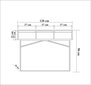 Buffet 120cm x 90cm x 36cm musta hinta ja tiedot | Vitriinit | hobbyhall.fi