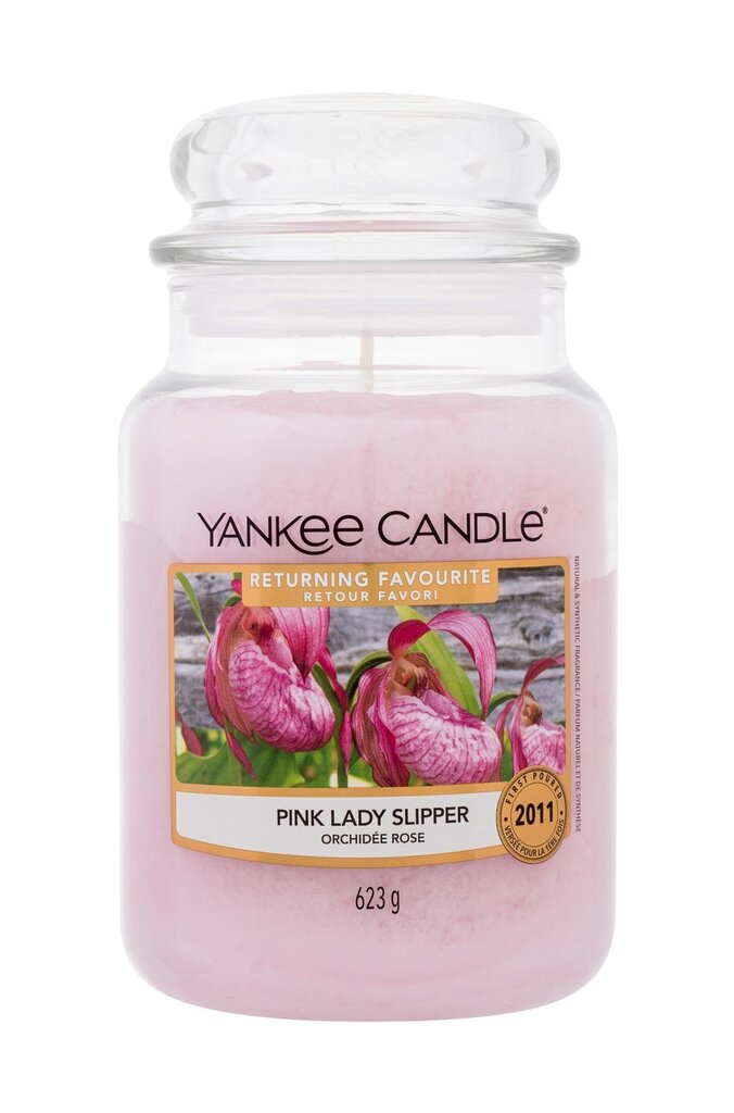 Yankee Candle Pink Lady Tuoksukynttilä Slipper 623 g hinta ja tiedot | Kynttilät ja kynttilänjalat | hobbyhall.fi