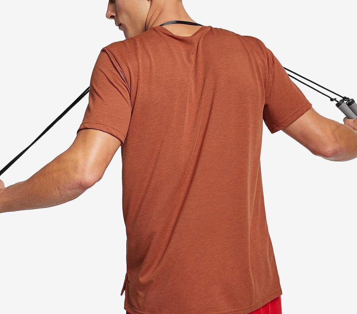 Nike T-paita M Nk Brt Top SS Hpr Dry Orange hinta ja tiedot | Miesten T-paidat | hobbyhall.fi