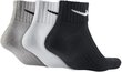 Nike Sukat U NK Cush NS 3PR-Value Black White Grey hinta ja tiedot | Miesten sukat | hobbyhall.fi