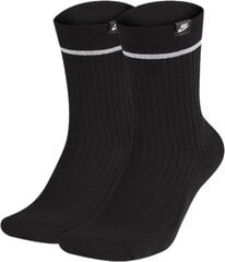 Nike Sukat U Snkr Sox Essential Crw 2PR Black hinta ja tiedot | Miesten sukat | hobbyhall.fi
