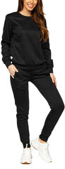 J.Style Verryttelypuku Fleece Black 70W03-1 70W03-1/L hinta ja tiedot | Naisten urheiluvaatteet | hobbyhall.fi