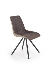 4 tuolin setti Halmar K394, ruskea hinta ja tiedot | Ruokapöydän tuolit | hobbyhall.fi