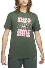 Nike T-paita M NSW Tee Swoosh/block Green hinta ja tiedot | Miesten urheiluvaatteet | hobbyhall.fi