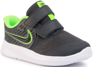 Nike Jalkineet Star Runner 2 Grey Green hinta ja tiedot | Lasten urheilukengät | hobbyhall.fi