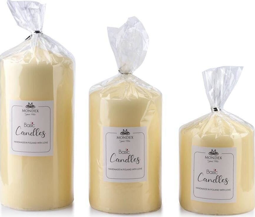 Kynttilä Classic Candles Cream, 18 cm hinta ja tiedot | Kynttilät ja kynttilänjalat | hobbyhall.fi