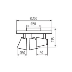 Katto- ja seinävalaisin ENALI EL-3O W hinta ja tiedot | Kattovalaisimet | hobbyhall.fi