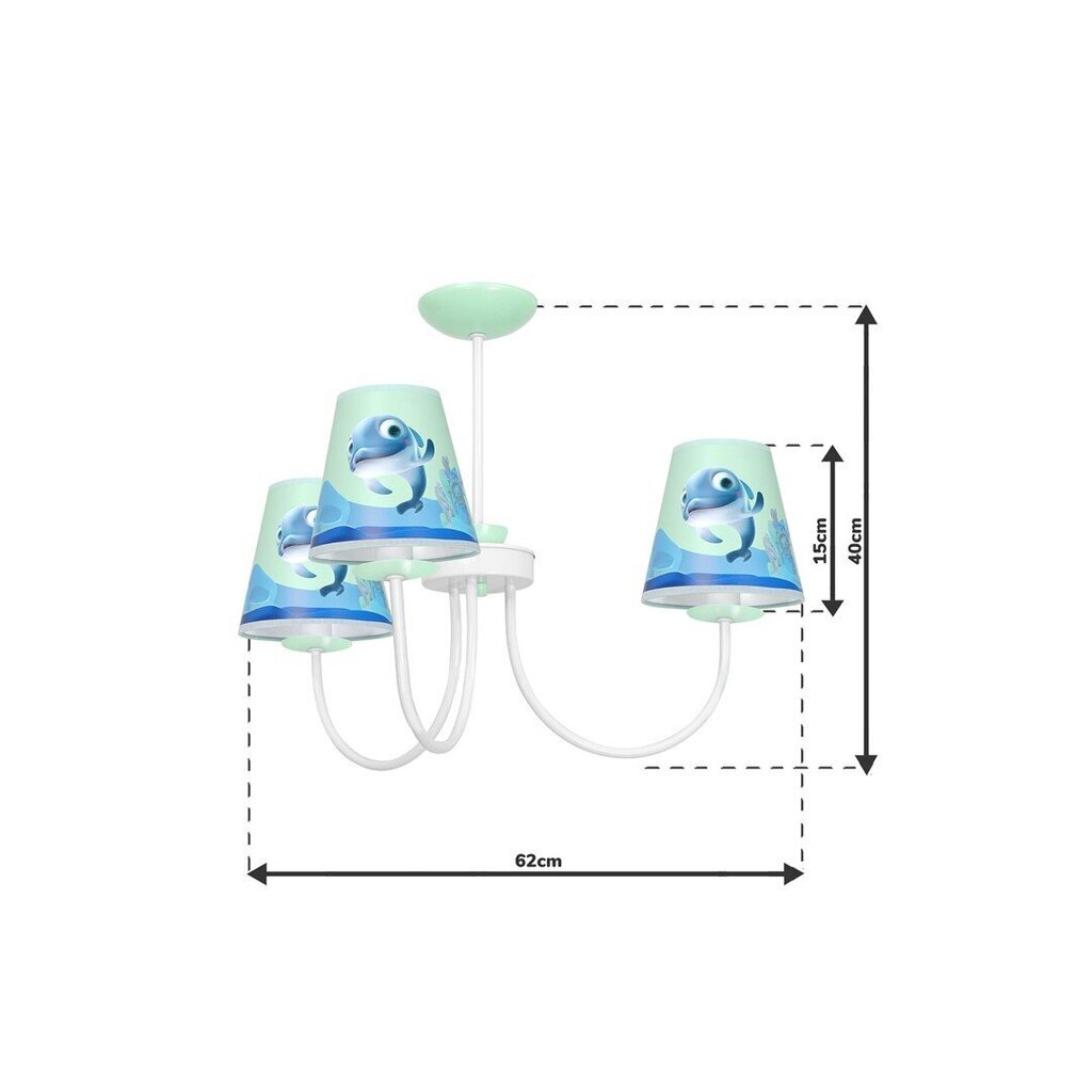 Lastenhuoneen riippuvalaisin Dolphin MiniMini hinta ja tiedot | Lastenhuoneen valaisimet | hobbyhall.fi