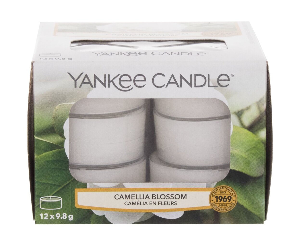 Tuoksukynttilät Yankee Candle Camellia Blossom 9,8 g, 12 kpl hinta ja tiedot | Kynttilät ja kynttilänjalat | hobbyhall.fi