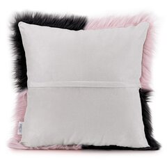 AmeliaHome Nancy -tyynynpäälinen, musta/vaaleanpunainen, 45 x 45 cm, 2 kpl hinta ja tiedot | Koristetyynyt ja tyynynpäälliset | hobbyhall.fi
