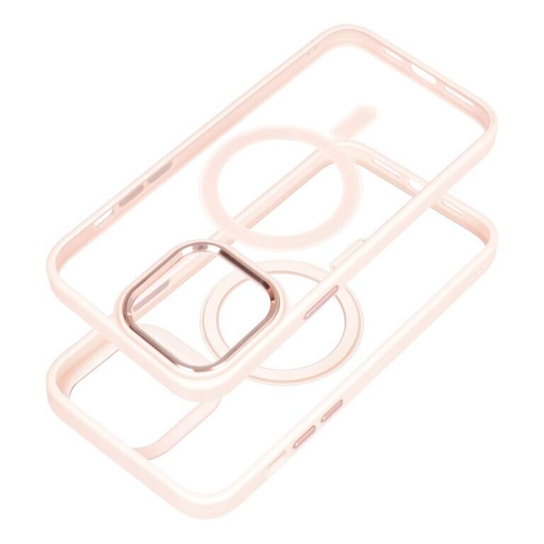 iPhone 15 Plus (6,7″) suojakuori MagSafe-magneeteilla (läpinäkyvä) - Pinkki hinta ja tiedot | Puhelimen kuoret ja kotelot | hobbyhall.fi