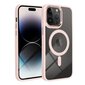 iPhone 15 (6,1″) suojakuori MagSafe-magneeteilla (läpinäkyvä) - Pinkki hinta ja tiedot | Puhelimen kuoret ja kotelot | hobbyhall.fi