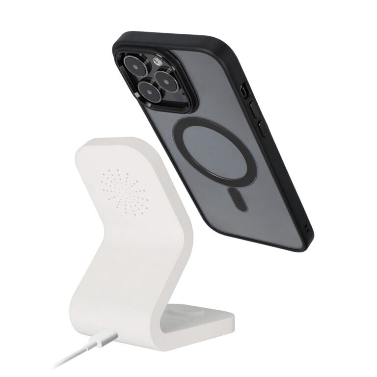 iPhone 15 Pro (6,1″) suojakuori MagSafe-magneeteilla (läpinäkyvä) - Musta hinta ja tiedot | Puhelimen kuoret ja kotelot | hobbyhall.fi