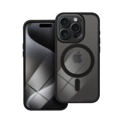 iPhone 15 Pro Max (6,7″) suojakuori MagSafe-magneeteilla (läpinäkyvä) - Musta hinta ja tiedot | MagSafe Puhelimet, älylaitteet ja kamerat | hobbyhall.fi