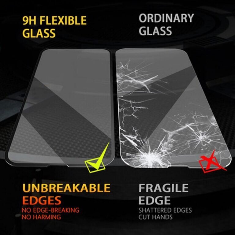 iPhone 15 (6,1") 3D Bestsuit Flexible karkaistua lasia 9H - Musta hinta ja tiedot | Näytönsuojakalvot ja -lasit | hobbyhall.fi