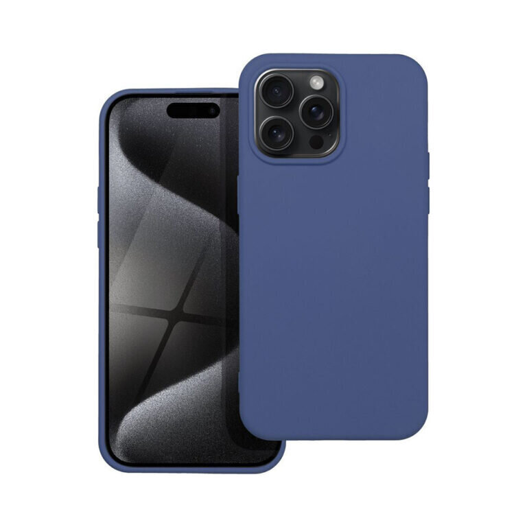 iPhone 15 Pro Max (6,7”) Forcell Silikonikotelo – Sininen hinta ja tiedot | Puhelimen kuoret ja kotelot | hobbyhall.fi