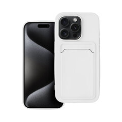 iPhone 15 Pro Max (6,7") Forcell CARD Suojakuori - Valkoinen hinta ja tiedot | Puhelimen kuoret ja kotelot | hobbyhall.fi