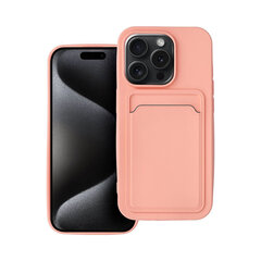 iPhone 15 Pro (6,1") Forcell CARD Suojakuori - Pinkki hinta ja tiedot | Puhelimen kuoret ja kotelot | hobbyhall.fi