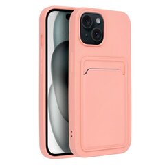 iPhone 15 Plus (6,7") Forcell CARD Suojakuori - Pinkki hinta ja tiedot | Puhelimen kuoret ja kotelot | hobbyhall.fi