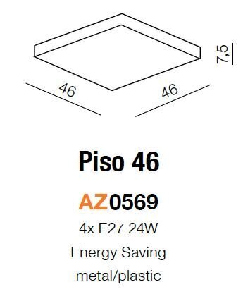 Kattovalaisin Azzardo Piso 46 hinta ja tiedot | Kattovalaisimet | hobbyhall.fi