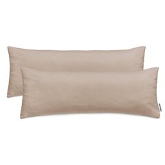 DecoKing Amber -tyynyliina 2 kpl, beige, 40 x 120 cm hinta ja tiedot | Koristetyynyt ja tyynynpäälliset | hobbyhall.fi