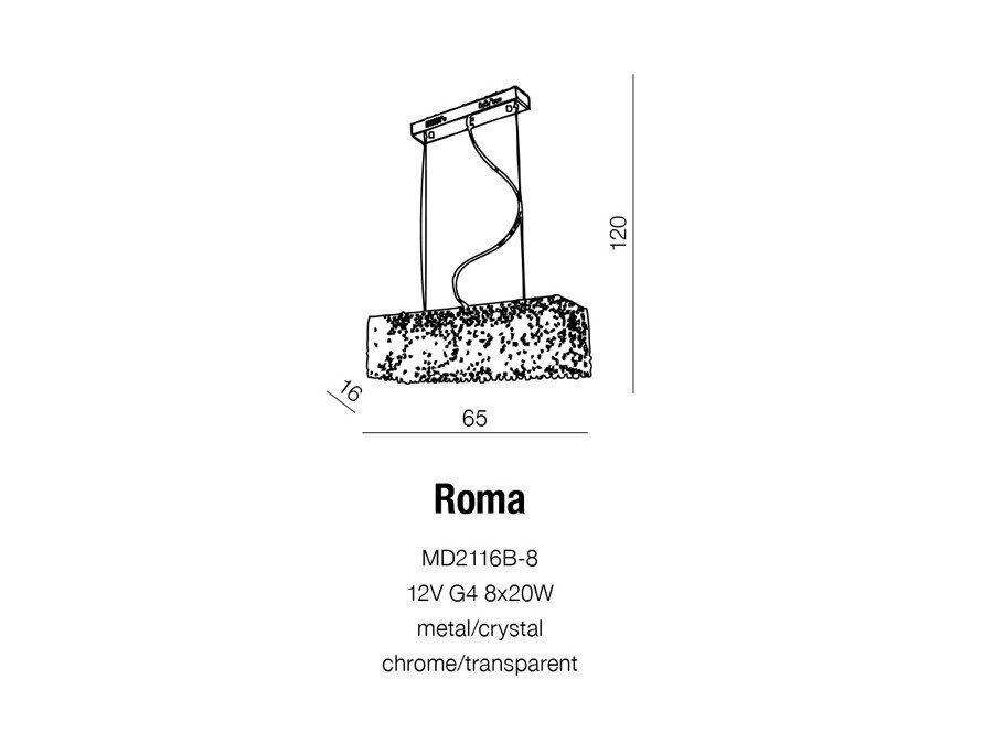 Riippuvalaisin Azzardo Roma hinta ja tiedot | Riippuvalaisimet | hobbyhall.fi