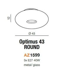 Kattovalaisin Azzardo Optimus 43 hinta ja tiedot | Kattovalaisimet | hobbyhall.fi