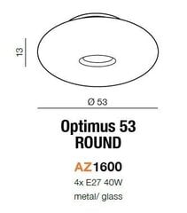 Kattovalaisin Azzardo Optimus 53 hinta ja tiedot | Kattovalaisimet | hobbyhall.fi