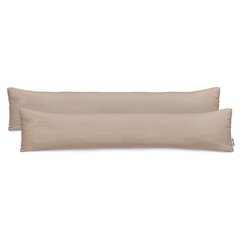 DecoKing Amber -tyynyliina 2 kpl, beige, 20 x 120 cm hinta ja tiedot | Koristetyynyt ja tyynynpäälliset | hobbyhall.fi