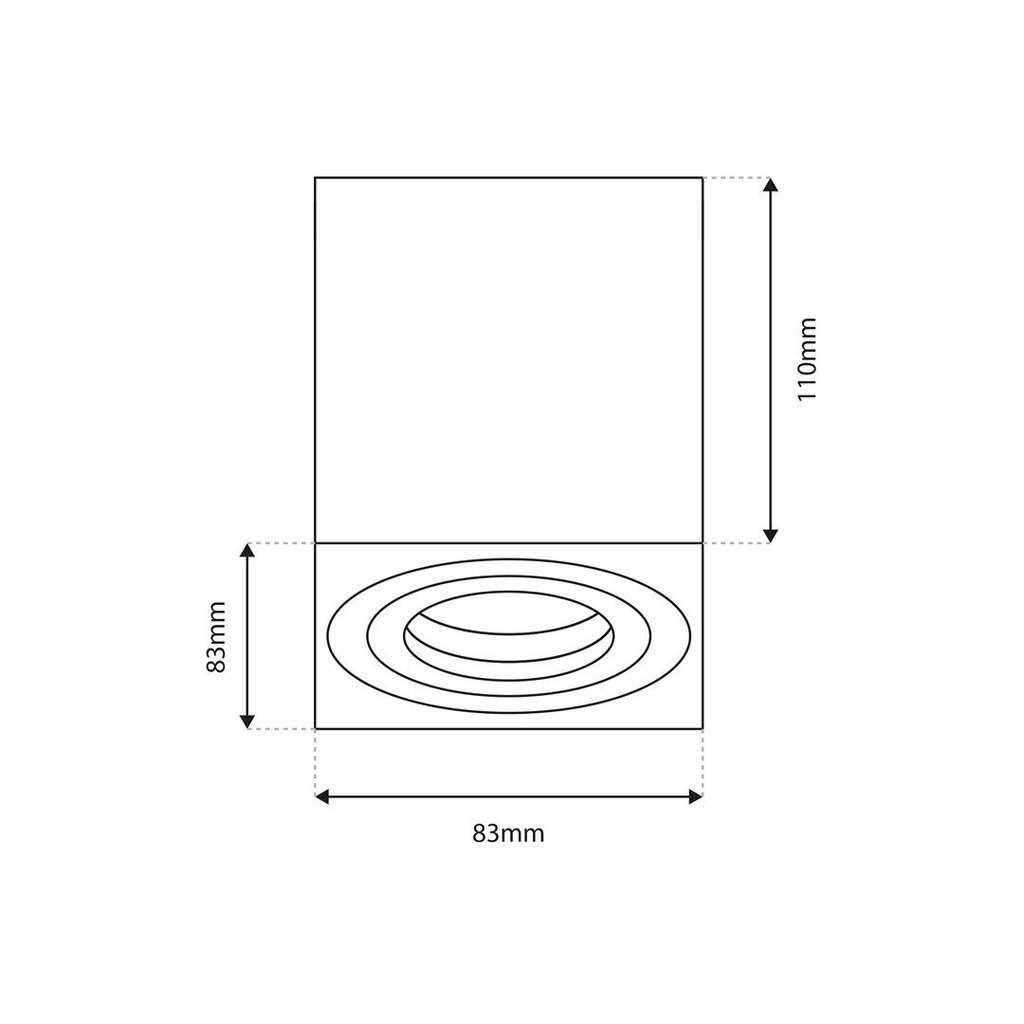 Kattovalaisin Milagro Bima Spot Square White hinta ja tiedot | Kattovalaisimet | hobbyhall.fi