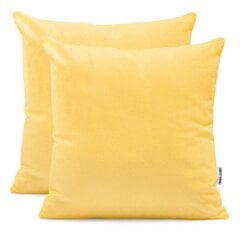 DecoKing Amber -tyynyliina 2 kpl, oranssi, 80 x 80 cm hinta ja tiedot | Koristetyynyt ja tyynynpäälliset | hobbyhall.fi